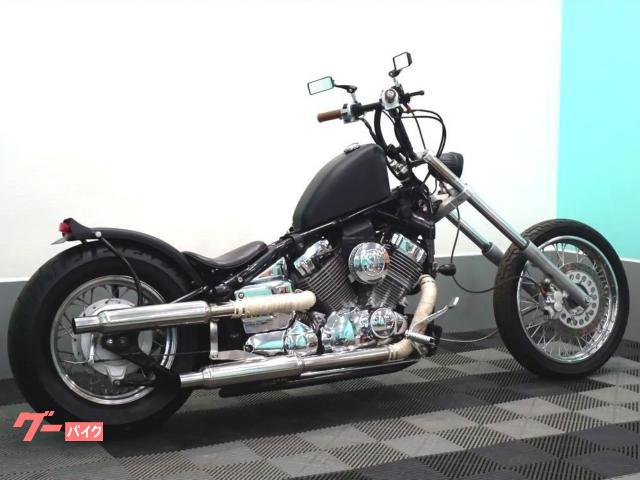 セール中 動画あり SR400 スポーツ タンク ブラック クリア 宮崎発 ヤマハ ドラッグスター400 チョッパー Zバーハンドル フォーク延長