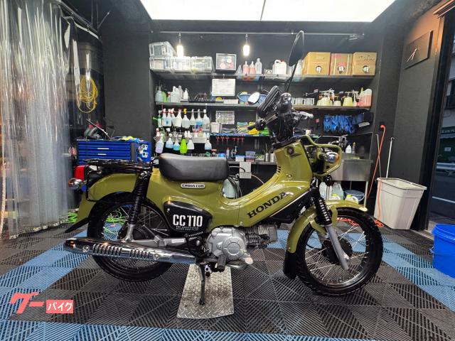 クロスカブ１１０　バッテリー新品　ヘルメットホルダー　サイドバッグサポート　全面ガラスコーティング　スマホホルダー　点検整備付