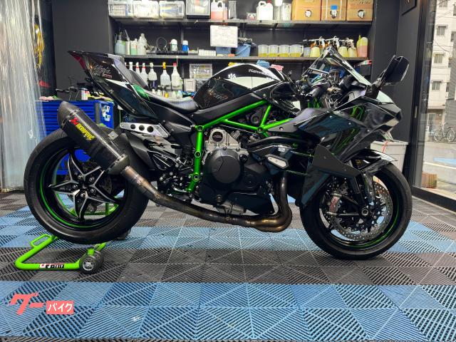 Ｎｉｎｊａ　Ｈ２　バックステップ　アクラボフルエキ　純正スライダー　ＥＴＣ　ウィングトレッド　フェンダーレスキット