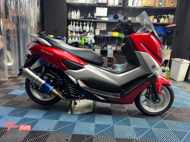 ＮＭＡＸ　ＢＥＡＭＳマフラー　ヤマハ純正セミスクリーン　リアサス　ポジションランプＬＥＤ　デイトナメットインポケット
