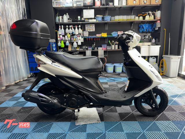アドレスＶ１２５Ｓ　リアボックス　　ＬＥＤヘッドライトバルブ　　社外マフラー