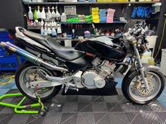 ホンダ　ＨＯＲＮＥＴ　納車整備付　２４ヵ月点検付　社外マフラー　ＥＴＣ　アンダーカウル　カーボンＦフェンダー　セパハン　チェーンカバー　左