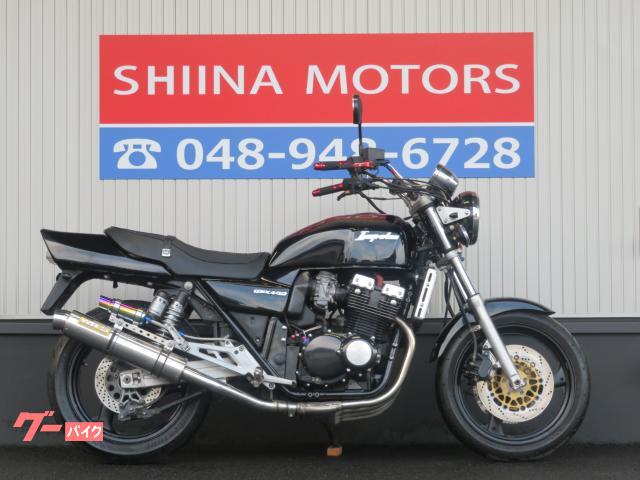ＧＳＸ４００インパルス　Ｂ０３０２　ＷＲＳマフラー　アップハン　クリアテール　小型ウインカー　ブレーキメッシュホース　ＧＫ７９Ａ