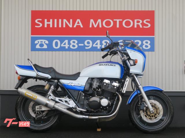 ＧＳＸ４００インパルス　Ｓ　Ｂ０３０３　ＷＲＳマフラー　アップハンドル　タックロールシート　タンデムバー　ＥＴＣ　ＧＫ７９Ａ
