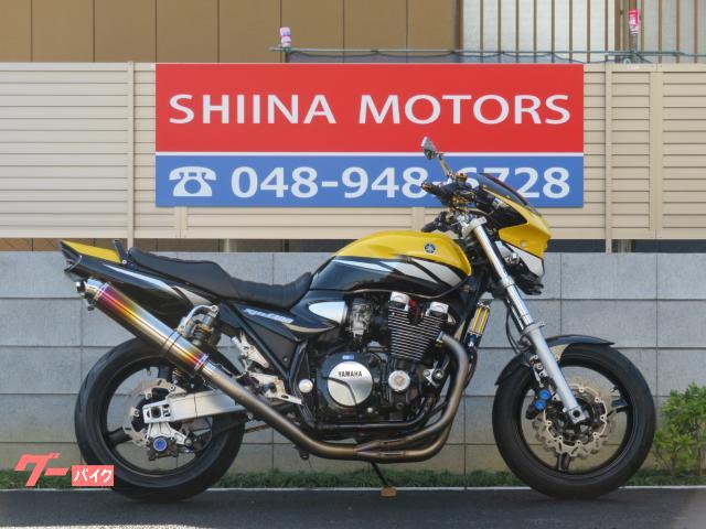 ＸＪＲ１３００　Ｂ０３５３　レーシングマフラー　ビキニカウル　ナイトロンリアサス　タックロール　前後ブラックホイール　ＥＴＣ