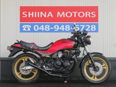 カワサキ　ＧＰＺ４００Ｆ　Ｂ０２９７　ブラック集合管　タックロールシート　前後ゴールドホイール　スモークテール　グラブバー