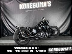 ホンダ　スティード４００　ニューロッドカスタム　ブラックカスタム　ＥＴＣ付き　ボバー　大口径ドラッグマフラー　ファットタイヤ　２年車検付き