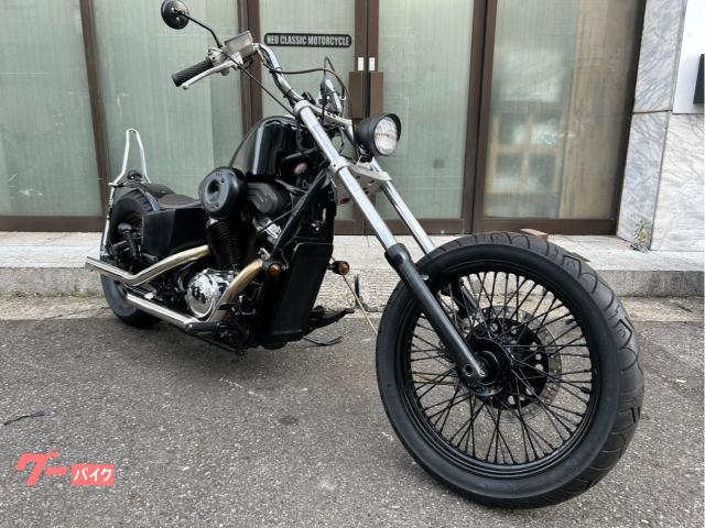 スティード４００　チョッパースタイル　ブラックアウトフルカスタム