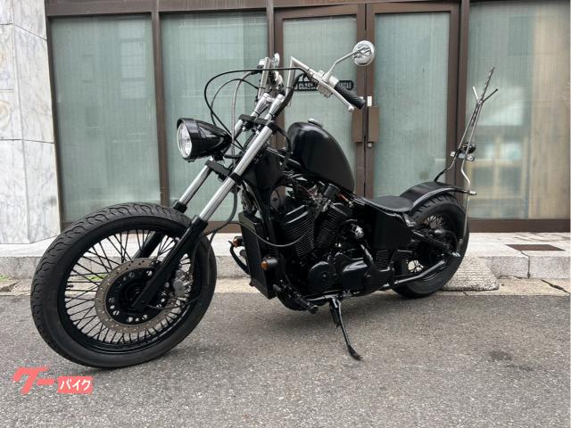 ホンダ スティード400 チョッパーブラックアウトフルカスタム