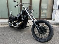 ホンダ　スティード４００　チョッパースタイル　ブラックアウトフルカスタム