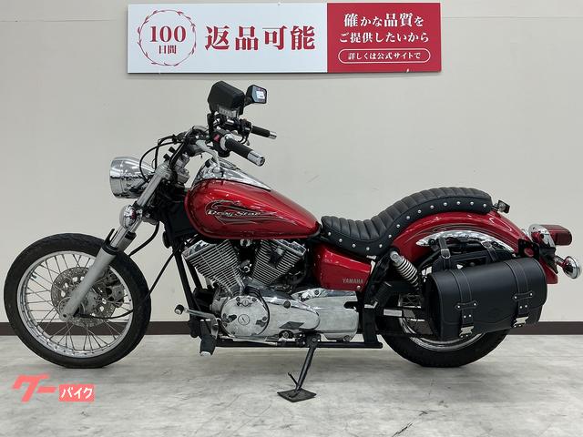 ヤマハ ドラッグスター250 スラッシュカットマフラー サイドバッグ