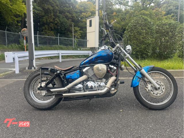 ドラッグスター２５０　カスタム　ロングフォーク　マフラー　ハンドル