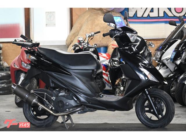 アドレスＶ１２５Ｓ　リアキャリア　社外マフラー　ヒップアップ