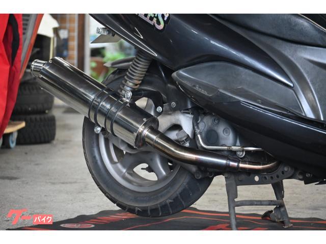ヤマハ マジェスティ125FI バーハン DCRシート 社外マフラー