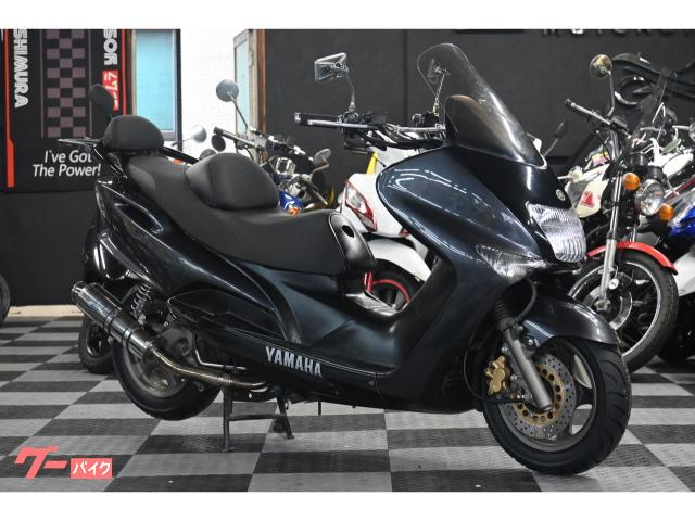 マジェスティ125FI バーハン化 リアライズマフラー 前後タイヤ新品