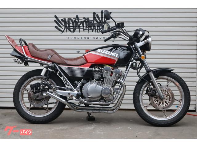 スズキ GSX400F S56 カスタムペイント タックロールシート