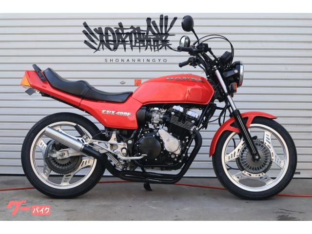ホンダ CBX400F ソリッド赤カラー 車検2年付き ケツ上げ