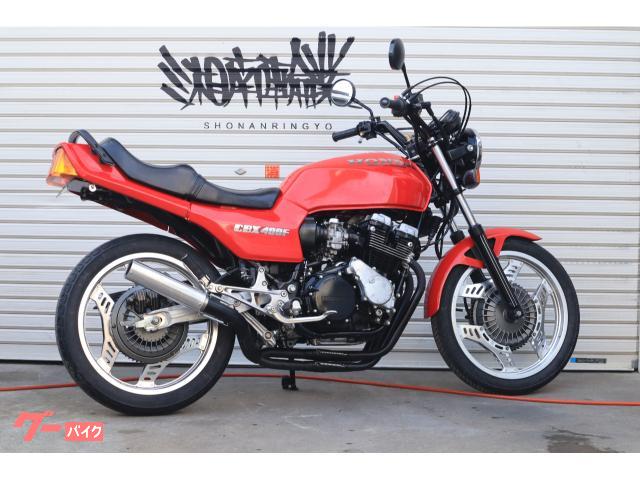 ホンダ CBX400F ソリッド赤カラー 車検2年付き ケツ上げ