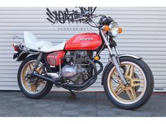 ホンダ　ホークIIＣＢ４００Ｔ　純正ラインカラー　クロス官　裏コムスター　エバハン　オーダー製シート　キャリア　アルフィン　車検付き