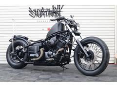 ヤマハ　ドラッグスター４００　Ｈ２０年　フリスコ　オールブラック　スポタン　ターンアウトマフラー　車検付き　ＳＵエアクリ