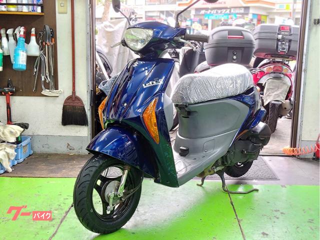 レッツ５Ｇ　タイヤ前後新品　バッテリー新品　駆動系メンテナンス済み　インジェクション　４サイクル　防犯アラーム付き