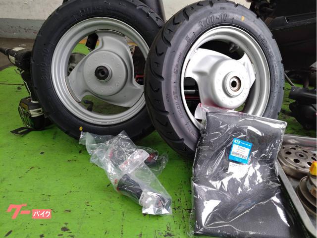 ヤマハ JOG SA36J バッテリー新品 タイヤ前後新品 ドライブ
