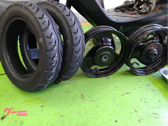 ヤマハ JOG SA57J タイヤ前後新品 バッテリー新品 ドライブ