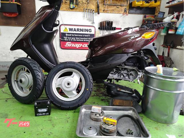 ヤマハ JOG SA36J バッテリー新品 タイヤ前後新品 NGK