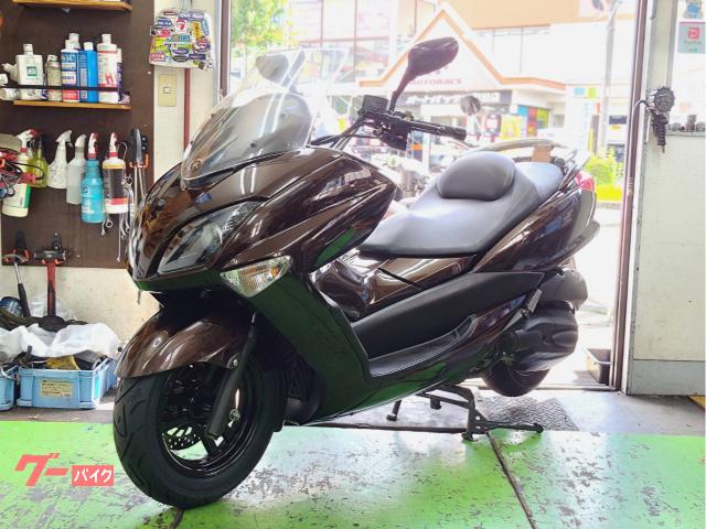 マジェスティ SG20J タイヤ前後新品 ドライブベルト純正新品交換 NGKプラグ新品 フォーク分解整備済み LEDライト