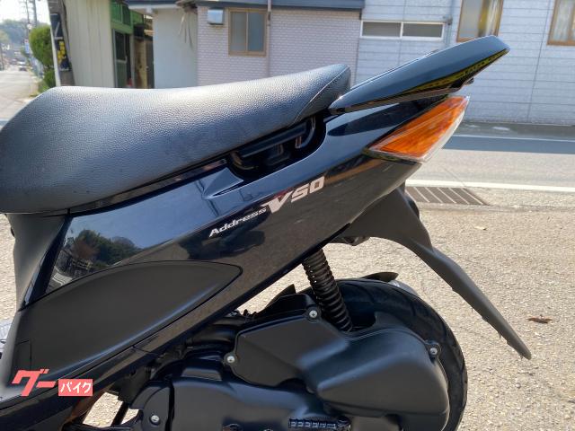 スズキ　アドレスV50　リアスポイラー付き　完全整備車両　60キロ以上出ます！ スズキ アドレスV50 リアスポイラー付き CA44A後期 黒ホイール