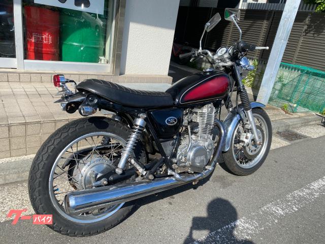 ★SR400 RH01J ディスク カスタム車 書付き実働レストアベース★交換下取り上取り可札幌 ヤマハ SR400 2002年式 ブラック RH01J キャブ フロント