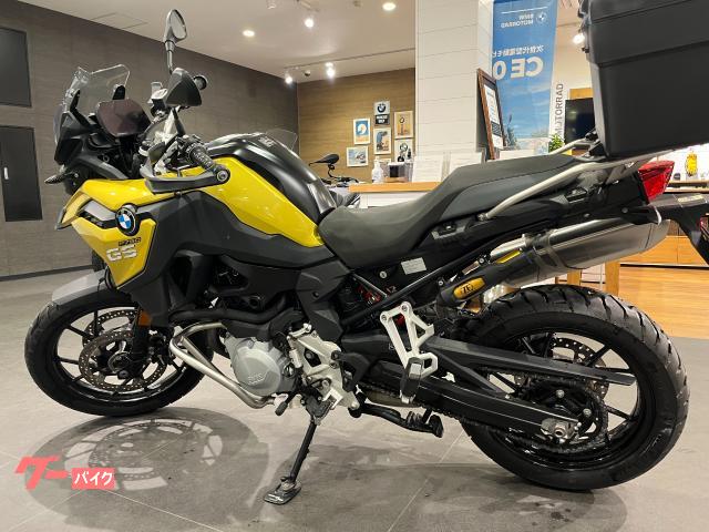 Ｆ７５０ＧＳ　ゴールドカラー　ＥＴＣ　トップケース　エンジンガード　ＢＭＷ認定中古車保証１年付