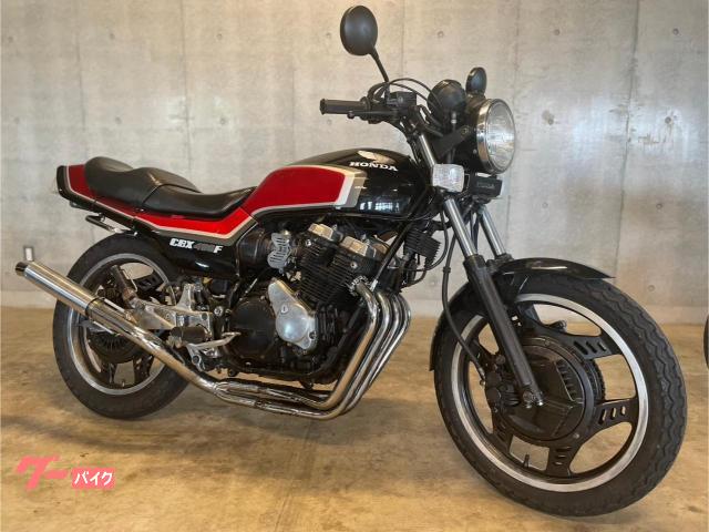 ＣＢＸ４００Ｆ　２型黒赤当時物フル外装　４−２−１マフラー　ヨシムラ油温計　前後タイヤ新品