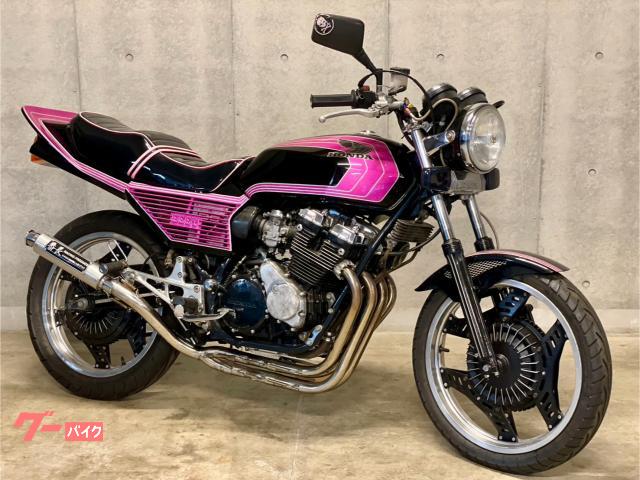 ＣＢＸ４００Ｆ　ブラックピンク　番長管　ＢＥＥＴテール　エナメルタックロールシート