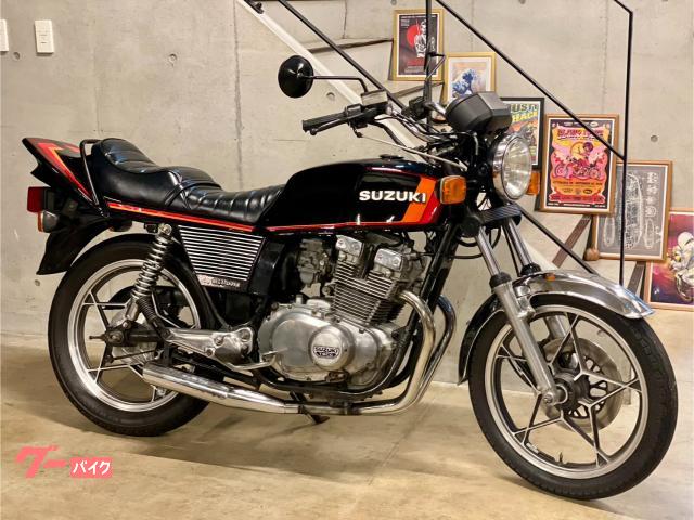 スズキ ＧＳＸ４００Ｅ ザリ ブラックオレンジ ＵＰハンドル セレクトテール メッキ集合管 ＢＥＥＴ サイドカバー｜ＫＭＤ横浜｜新車・中古バイクなら【グーバイク】