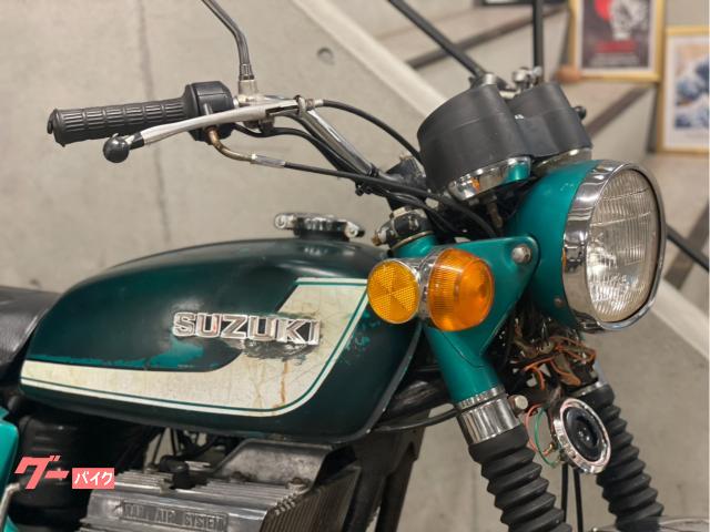 SUZUKI GT380 オートバイ ミニチュアモデル グリーン スズキ GT380 グリーン 初期型 オリジナル仕様 空冷2ST