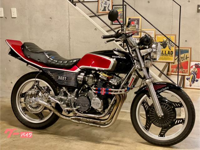 ＣＢＸ４００Ｆ　２型　国内物　ブラックレッド　メッキパーツ　シビエ　アールスオイルクーラー　ＢＥＥＴ　アルフィン　羽テール
