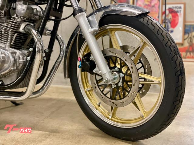 gs400星キャストホイール スズキ GS400 ブルーシルバーラメ 星形キャストホイール