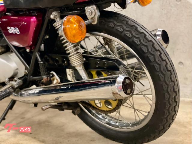 カワサキ 350SS マッハ2 チェリーレッド 初期型 SSライン