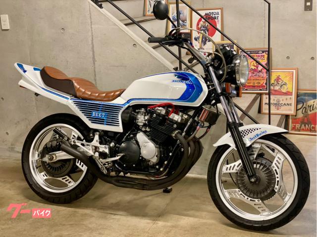 ＣＢＸ４００Ｆ　ＮＥＷペイント　ウィンターカラー　ＶＦハンドル　ＢＥＥＴ　アールスオイルクーラー　４−２−１マフラー