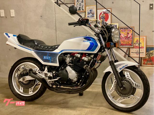 ＣＢＸ４００Ｆ　ＮＥＷペイント　ウィンターカラー　ＶＦハンドル　ＢＥＥＴ　アールスオイルクーラー　４−２−１マフラー