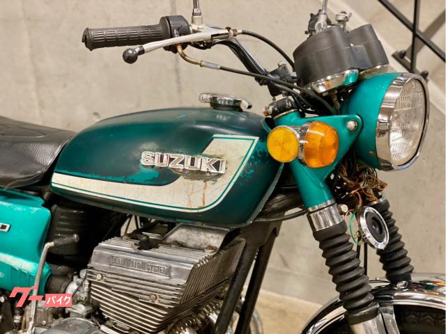 スズキ GT380 グリーン 初期型 オリジナル仕様 空冷2ST三気筒