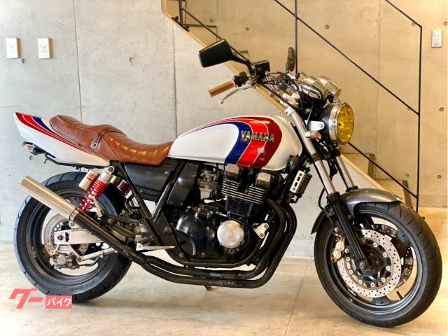 ＸＪＲ４００Ｒ　ＹＳＰカラー　イエローレンズ　アップハンドル　ブラウンタックロールシート　４−２−１−マフラー