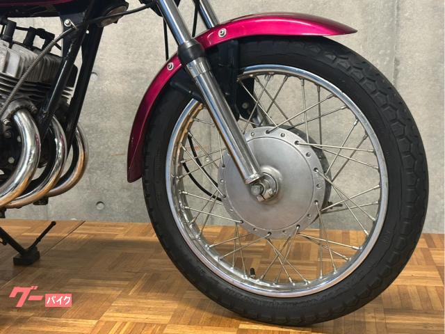 カワサキ 350SS マッハ2 チェリーレッド 初期型 SSライン