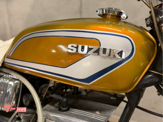 GT380イエロー スガヤ管 当時物 スズキ GT380 イエローゴールド スガヤショート管 ウエダ