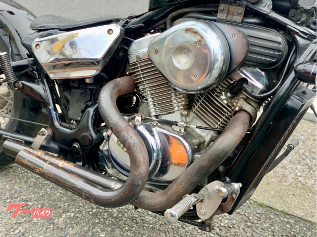 ホンダ スティード400 ブラックNEWペイント オリジナルパーツ