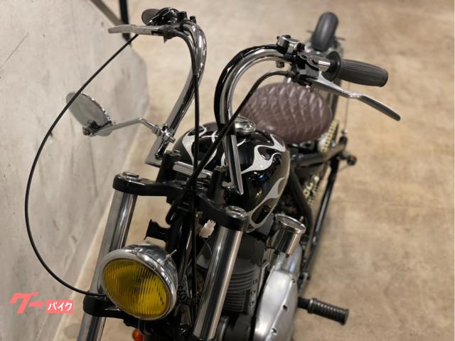 カワサキ エストレヤカスタム ブラックフレア リジットチョッパー
