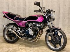 ホンダ　ＣＢＸ４００Ｆ　ブラックピンク　番長管　ＢＥＥＴテール　エナメルタックロールシート