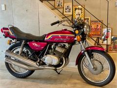 カワサキ　３５０ＳＳ　マッハ２　チェリーレッド　初期型　ＳＳライン　あんこ抜きシート