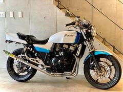 スズキ　ＧＳＸ４００インパルス　カスタムクーリーカラー　コンドルハンドル　社外マフラー　エナメルタックロールシート